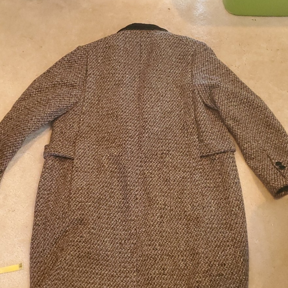 Miss Abbmoor vi tage long tweed coat USA - Picture 6 of 8